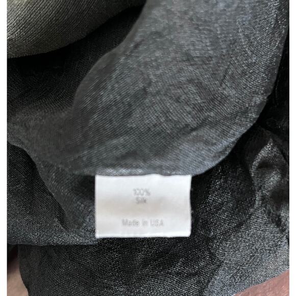 Cynthia Ashby Silk Black and Gold Ombre Top, Size XS - Picture 6 of 6